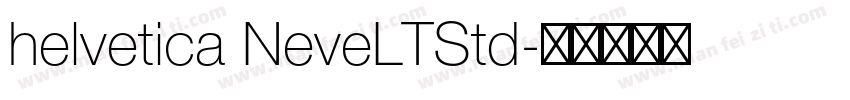 helvetica NeveLTStd字体转换